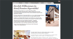 Desktop Screenshot of hotel-jaegerstueble.de