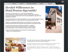 Tablet Screenshot of hotel-jaegerstueble.de